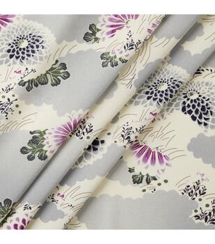 Designer Multi Floral Printed Silk Specialty Apparel Fabric