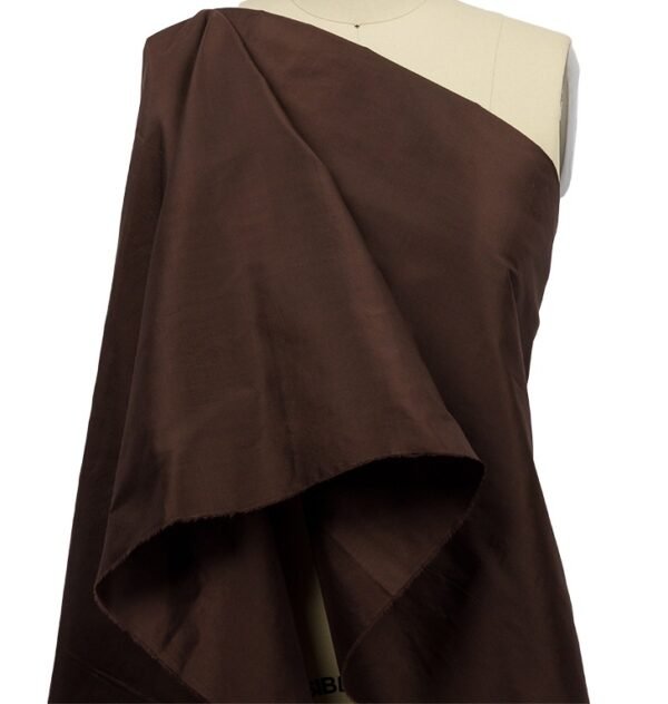 Chocolate Brown Silk Shantung