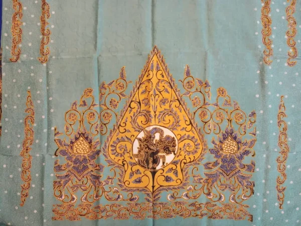 Silk-Written Batik Fabric