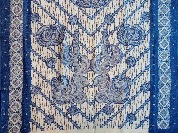 Silk-Written Batik Fabric