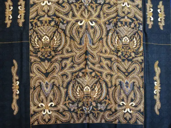 Silk-Written Batik Fabric