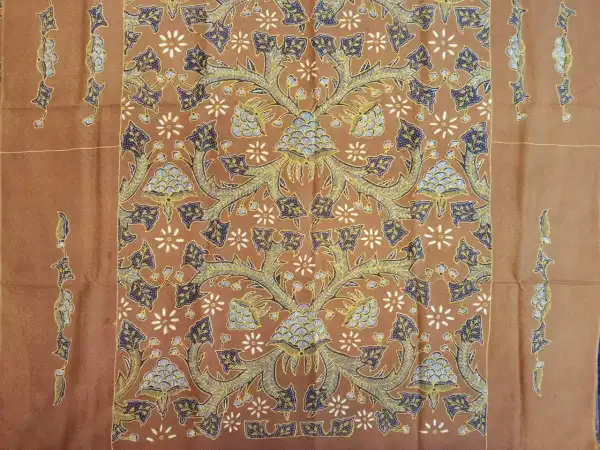 Silk-Written Batik Fabric